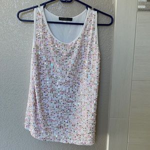 Havenbleu sequined top